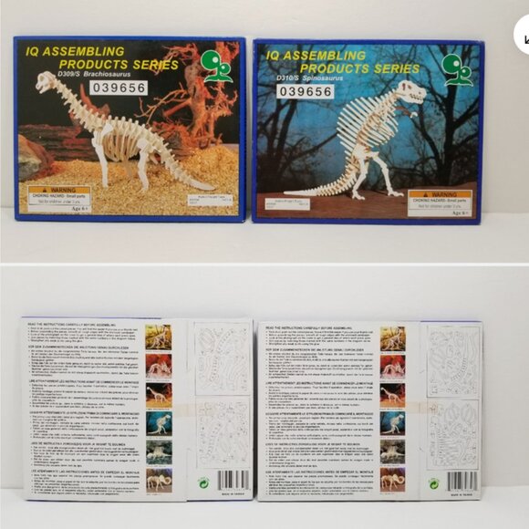 *SOLD* 21 Lot of 5 IQ Series Mysterious Dinosaur Wooden Puzzle 6625E1M - Picture 7 of 7